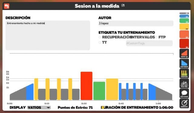 compartir y crear entrenamientos en zwift